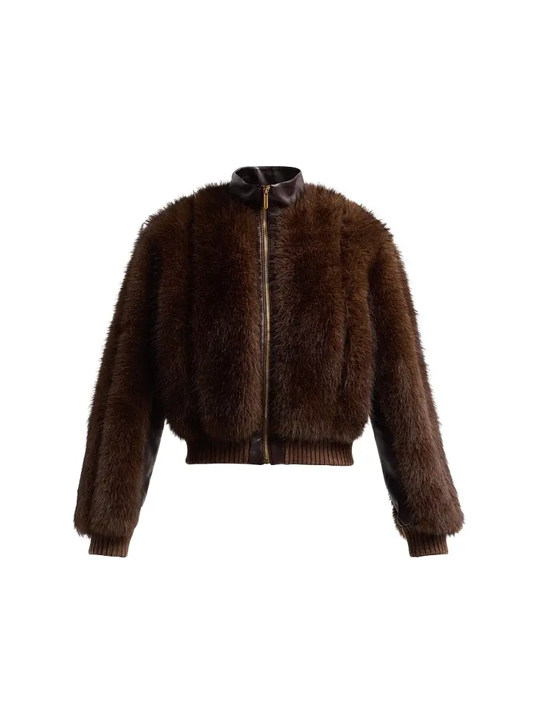 Zimmermann Women's Valiant Faux Fur Jacket - Brown | Image 1 Zimmermann Women's Valiant Faux Fur Jacket - Brown | Image 1