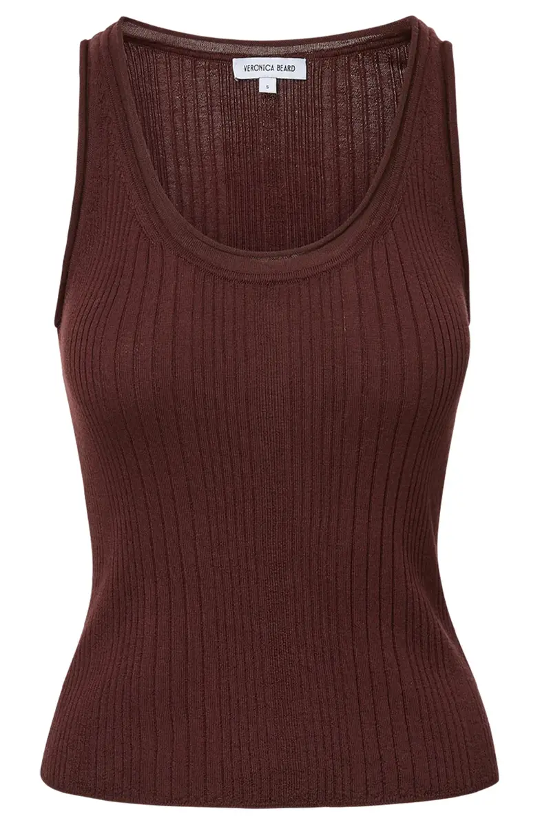 Veronica Beard Birke Tank - Burgundy | Image 1 Veronica Beard Birke Tank - Burgundy | Image 1
