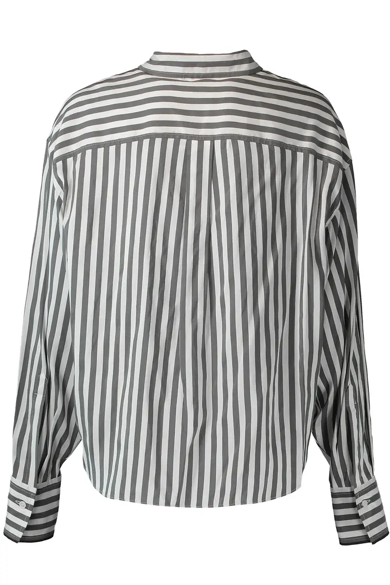 Brunello Cucinelli Wide Stripe Relaxed Shirt | Thumbnail 4 Brunello Cucinelli Wide Stripe Relaxed Shirt | Thumbnail 4