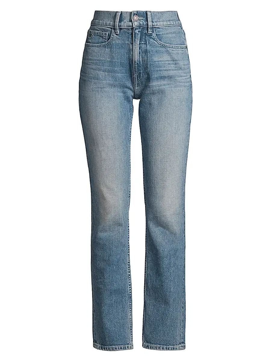 Lafayette 148 New York Women's Reeve High-Rise Stretch Straight-Leg Ankle Jeans - Faded Skyline | Image 1 Lafayette 148 New York Women's Reeve High-Rise Stretch Straight-Leg Ankle Jeans - Faded Skyline | Image 1