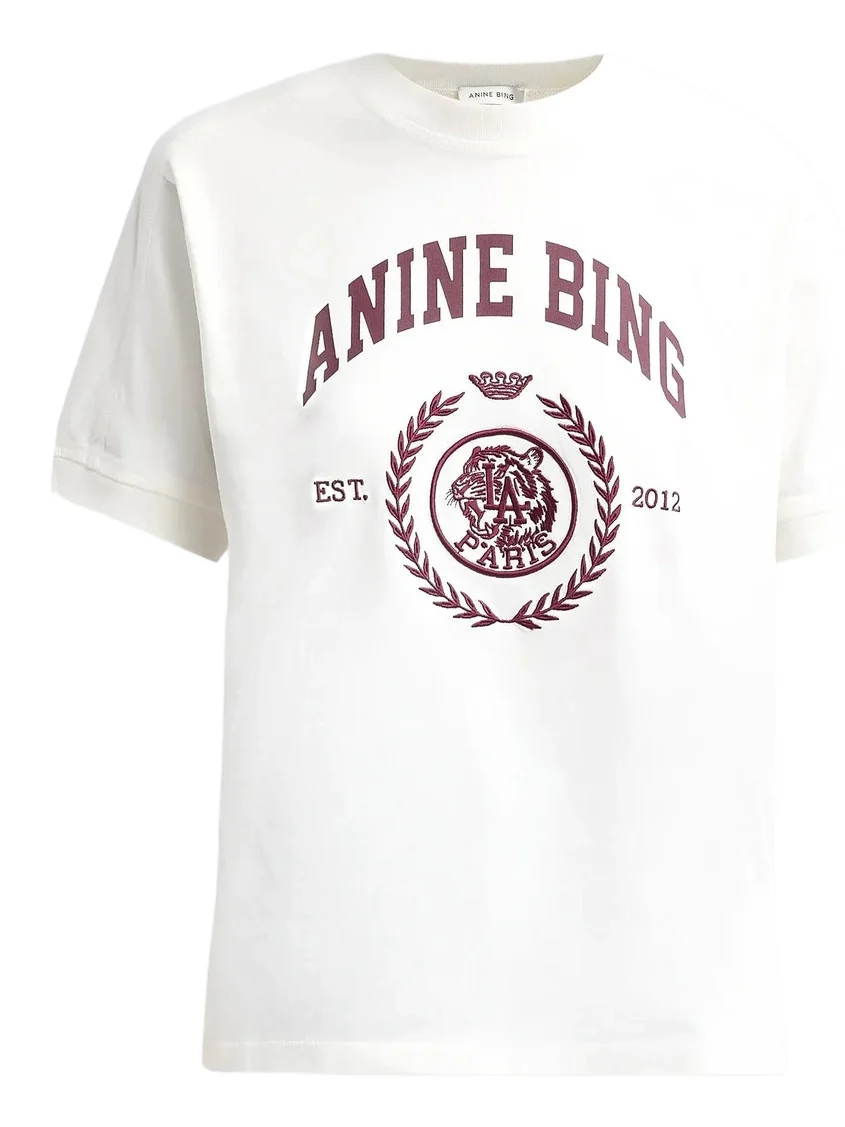 Anine Bing Women's Jaylin Logo Jersey T-Shirt