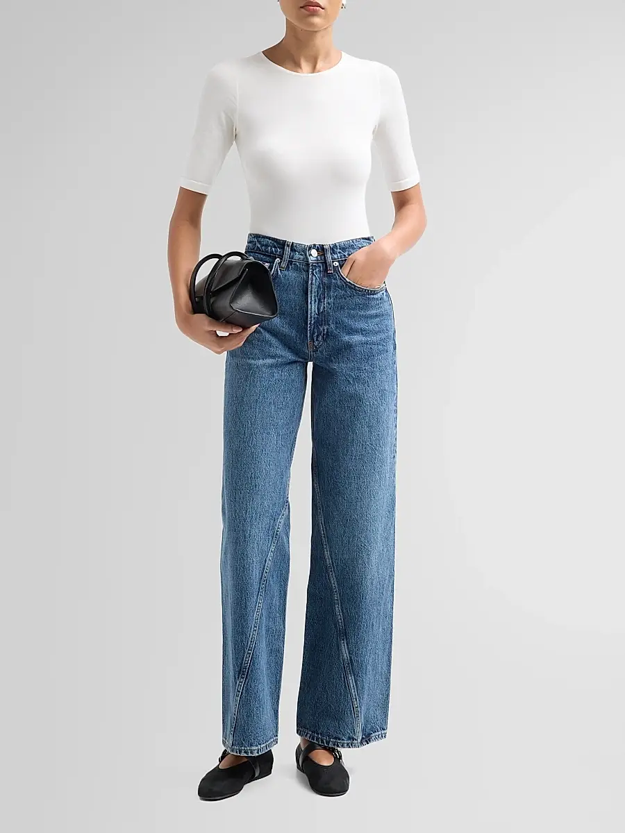 Anine Bing Women's Brie Wide-Leg Jeans | Thumbnail 2 Anine Bing Women's Brie Wide-Leg Jeans | Thumbnail 2