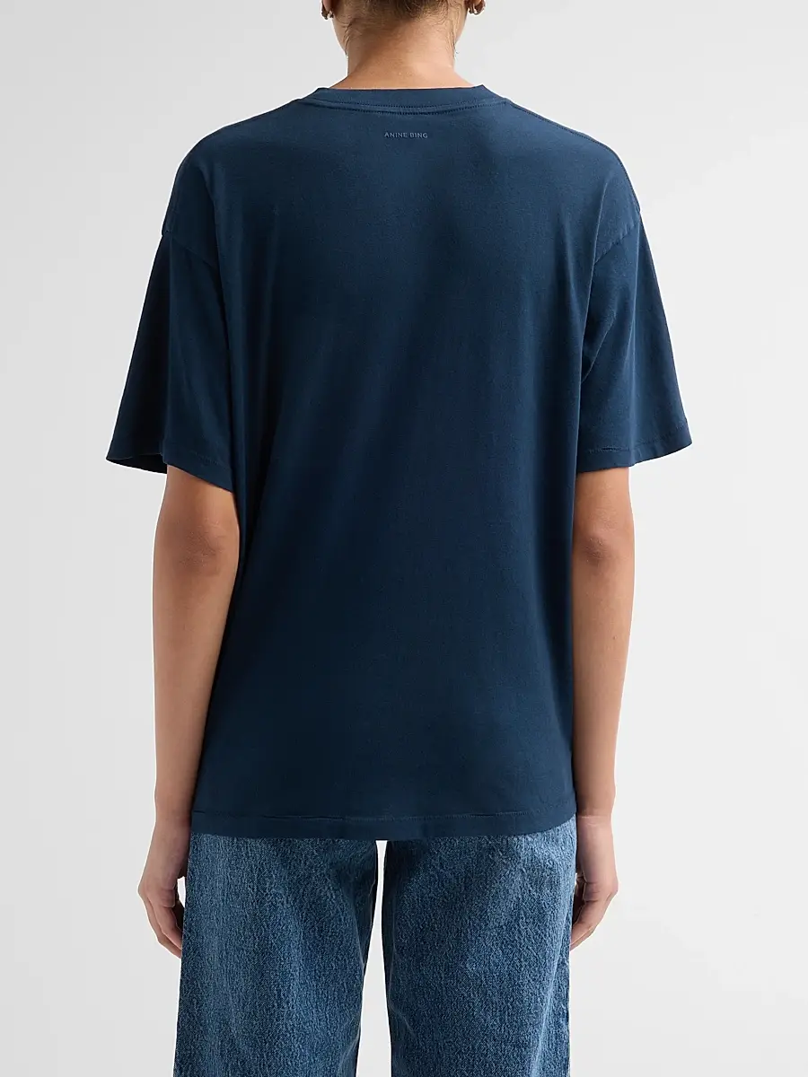 Anine Bing Women's Cade Melrose Stencil T-Shirt | Thumbnail 3 Anine Bing Women's Cade Melrose Stencil T-Shirt | Thumbnail 3