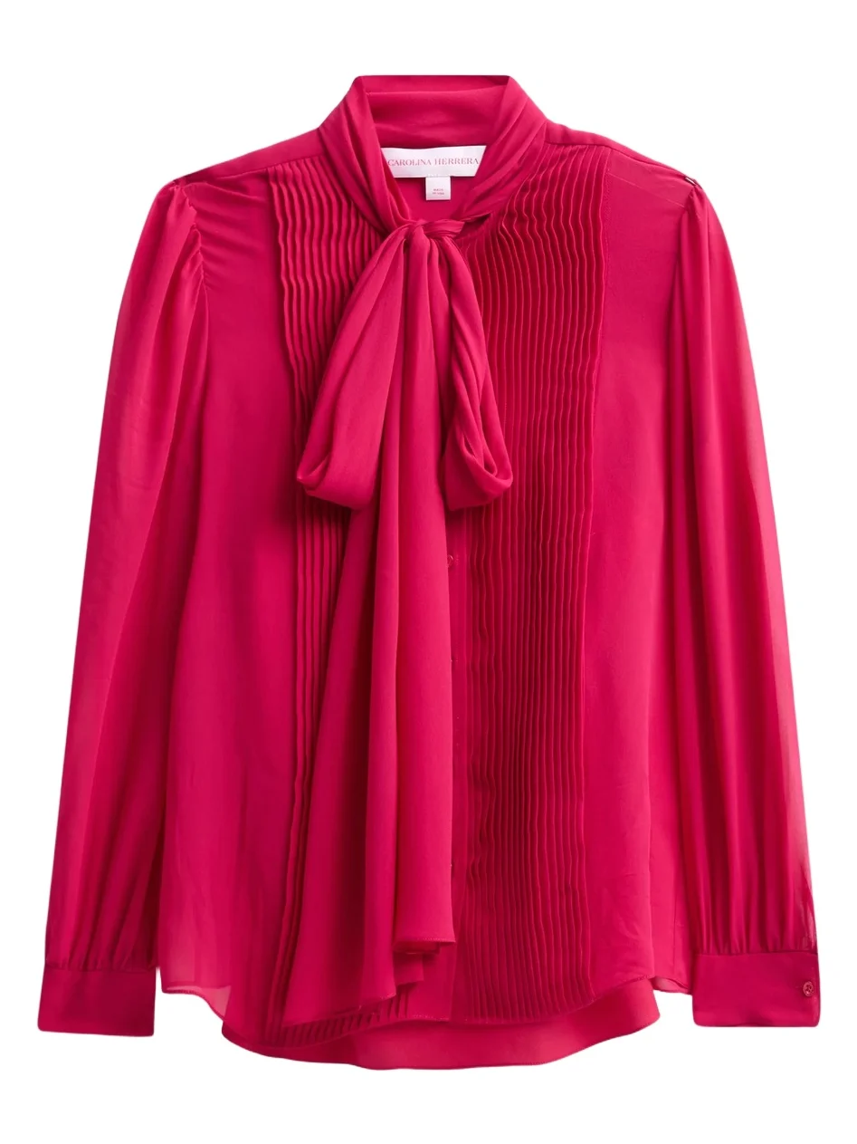 Carolina Herrera Women's Tieneck Silk Blouse