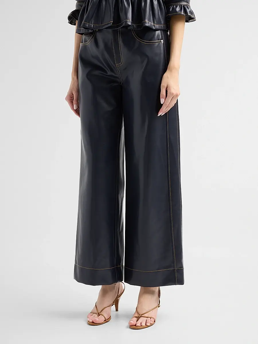 Cinq à Sept Women's Faux-Leather Betsy Pants | Thumbnail 4 Cinq à Sept Women's Faux-Leather Betsy Pants | Thumbnail 4