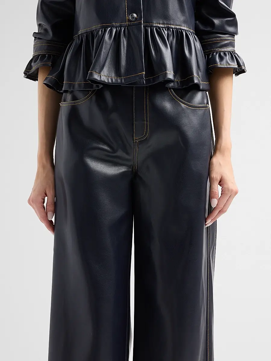 Cinq à Sept Women's Faux-Leather Betsy Pants | Thumbnail 5 Cinq à Sept Women's Faux-Leather Betsy Pants | Thumbnail 5
