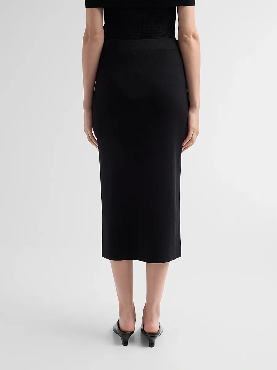 Carolina Herrera Women's Floral-Beaded Silk-Cotton Pencil Skirt | Thumbnail 3