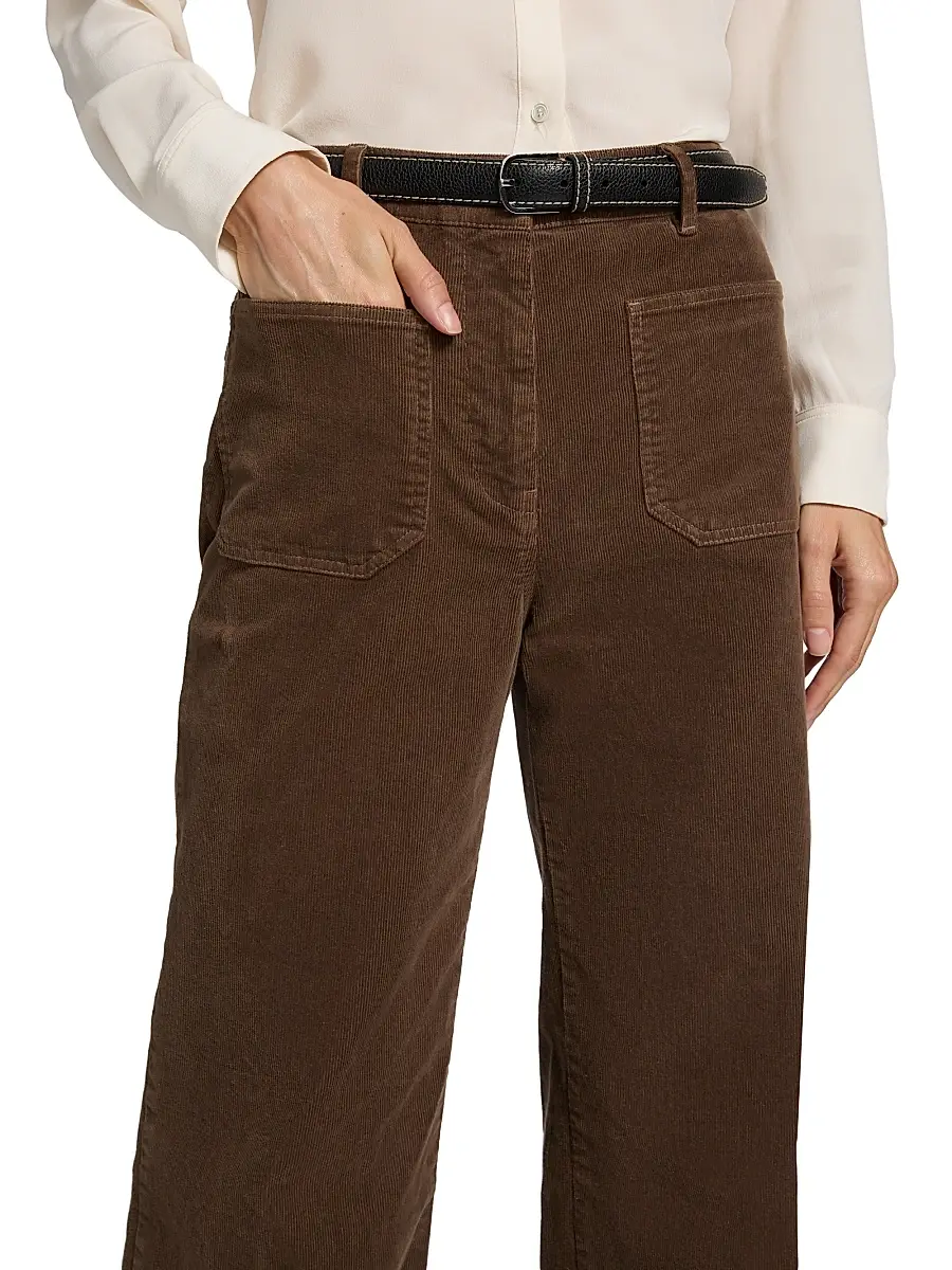 Nili Lotan Women's Florence Flared Cotton-Blend Corduroy Pants | Thumbnail 6 Nili Lotan Women's Florence Flared Cotton-Blend Corduroy Pants | Thumbnail 6