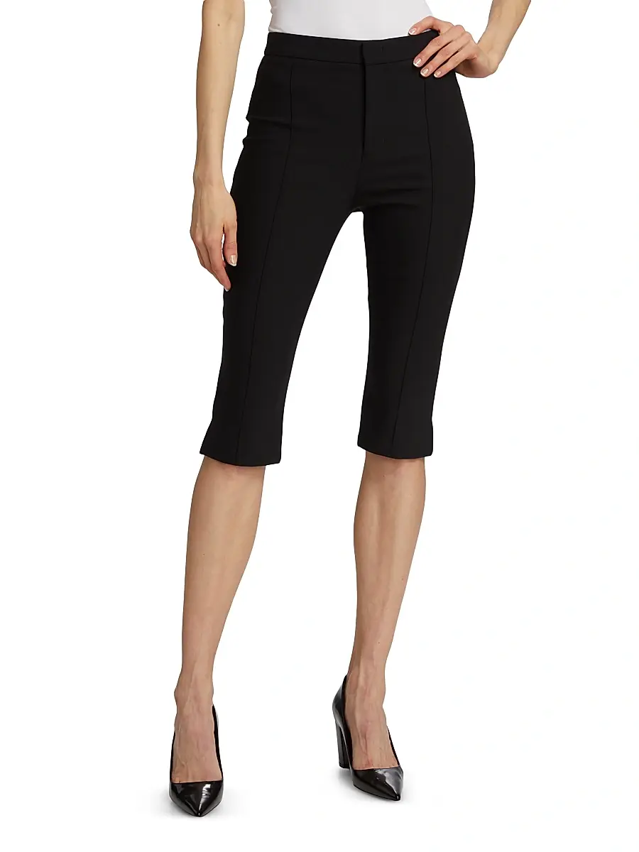 Vince Women's Crepe Pintuck Slim-Fit Capri Pants | Thumbnail 3 Vince Women's Crepe Pintuck Slim-Fit Capri Pants | Thumbnail 3