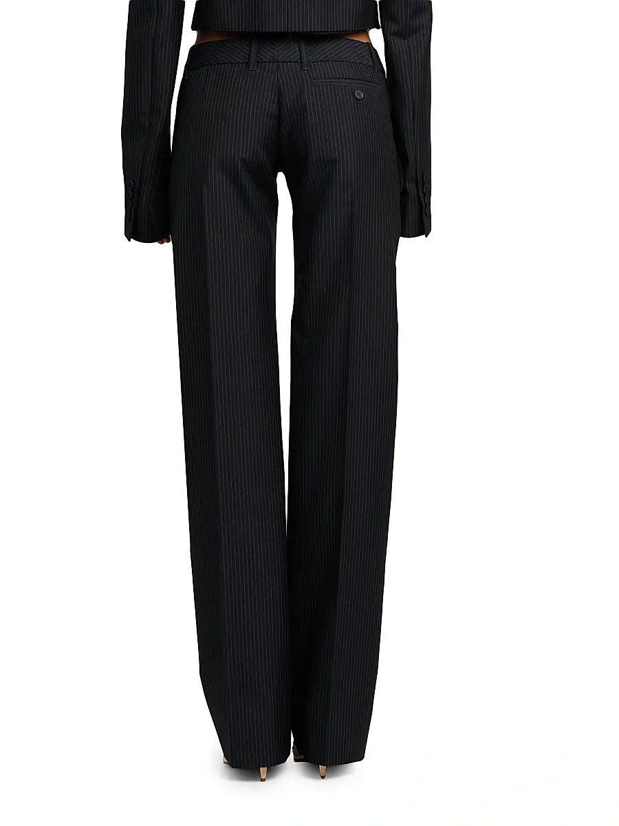 Alexander McQueen Women's Wool Crop Trousers | Thumbnail 5