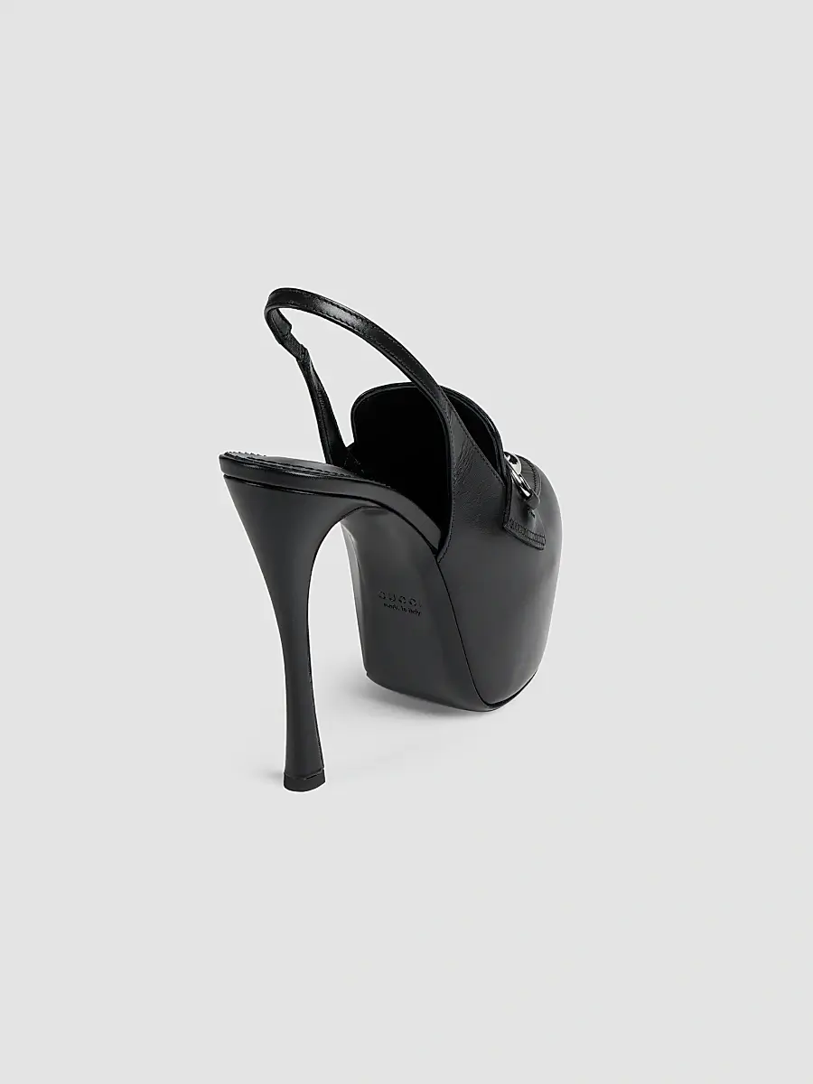 Gucci Women's Fame 85MM Leather Platform Slingback Pumps | Thumbnail 3 Gucci Women's Fame 85MM Leather Platform Slingback Pumps | Thumbnail 3
