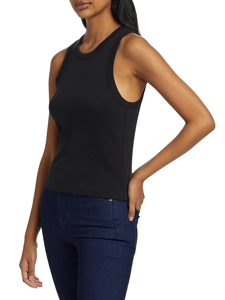 Veronica Beard Women's Jordyn Cotton-Blend Crop Tank | Thumbnail 4 Veronica Beard Women's Jordyn Cotton-Blend Crop Tank | Thumbnail 4