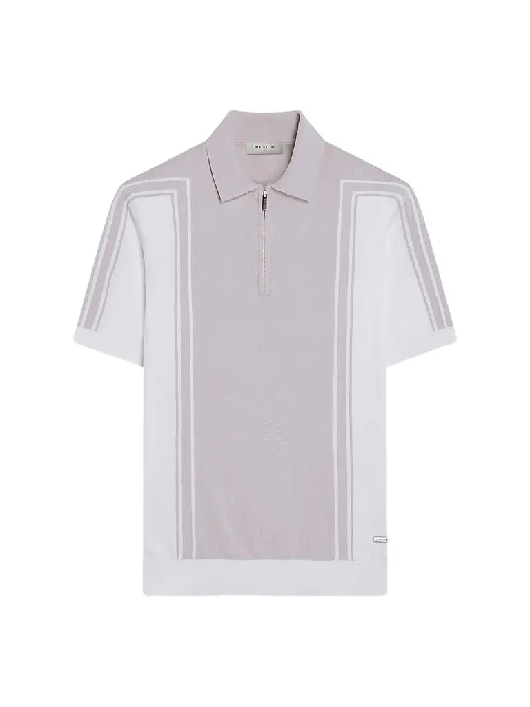 Bugatchi Men's Quarter-Zip Polo Sweater - Oatmeal - Size XL | Image 1 Bugatchi Men's Quarter-Zip Polo Sweater - Oatmeal - Size XL | Image 1