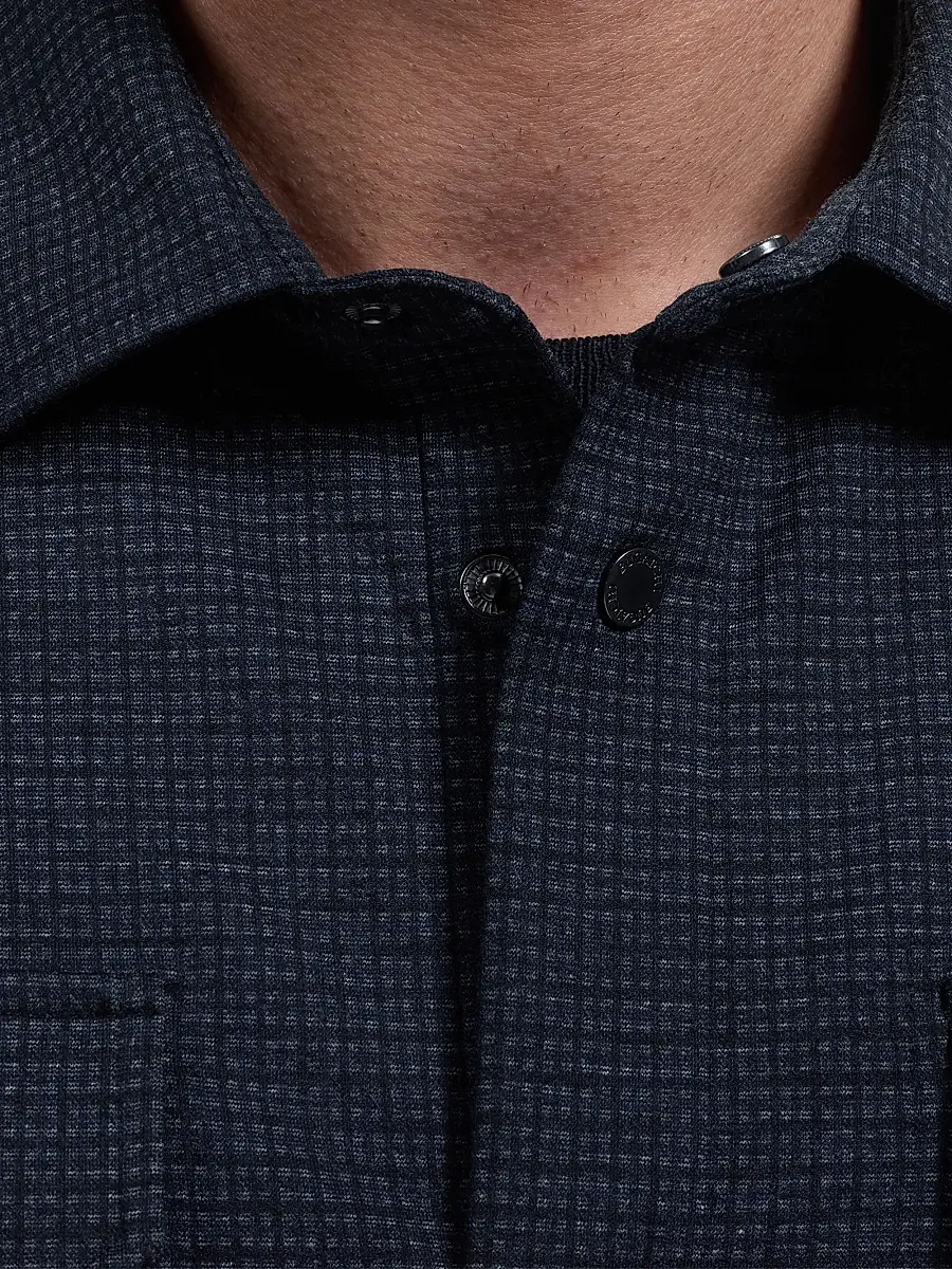 Bugatchi Men's Button-Front Knit Shirt Jacket | Thumbnail 5