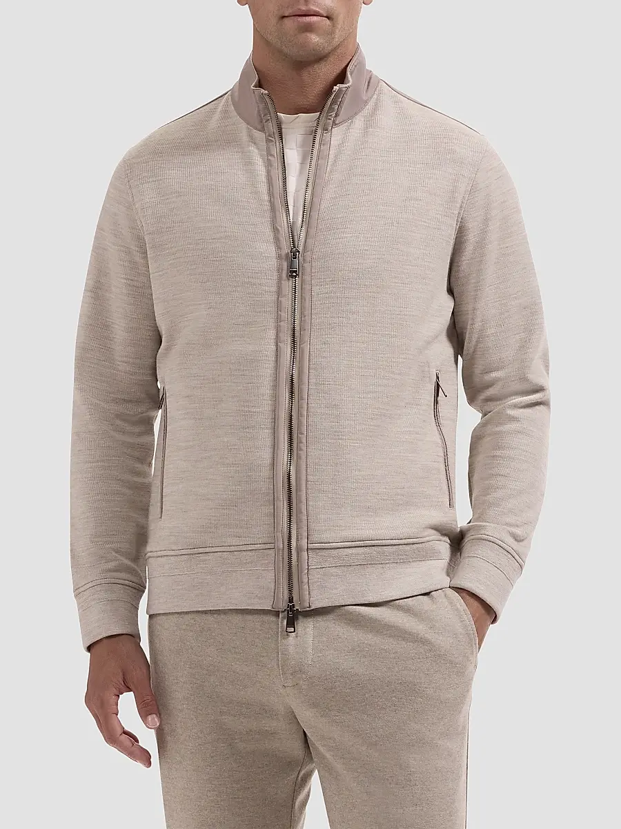 Bugatchi Men's Knit Full-Zip Jacket | Thumbnail 4 Bugatchi Men's Knit Full-Zip Jacket | Thumbnail 4