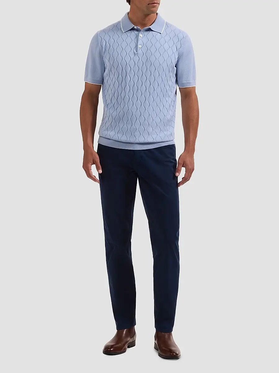 Bugatchi Men's Argyle-Stitched Polo Sweater | Thumbnail 2 Bugatchi Men's Argyle-Stitched Polo Sweater | Thumbnail 2