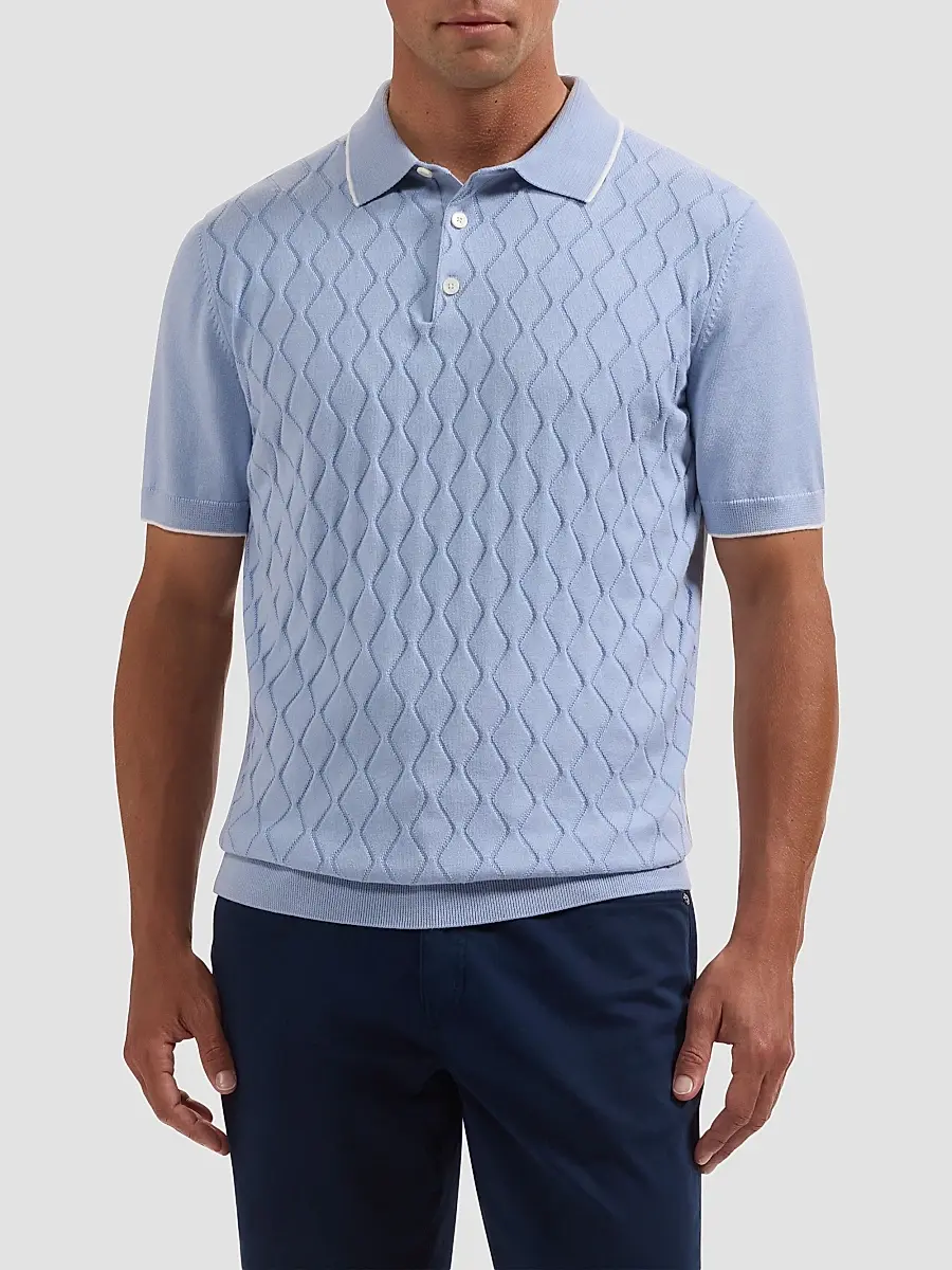 Bugatchi Men's Argyle-Stitched Polo Sweater | Thumbnail 4 Bugatchi Men's Argyle-Stitched Polo Sweater | Thumbnail 4