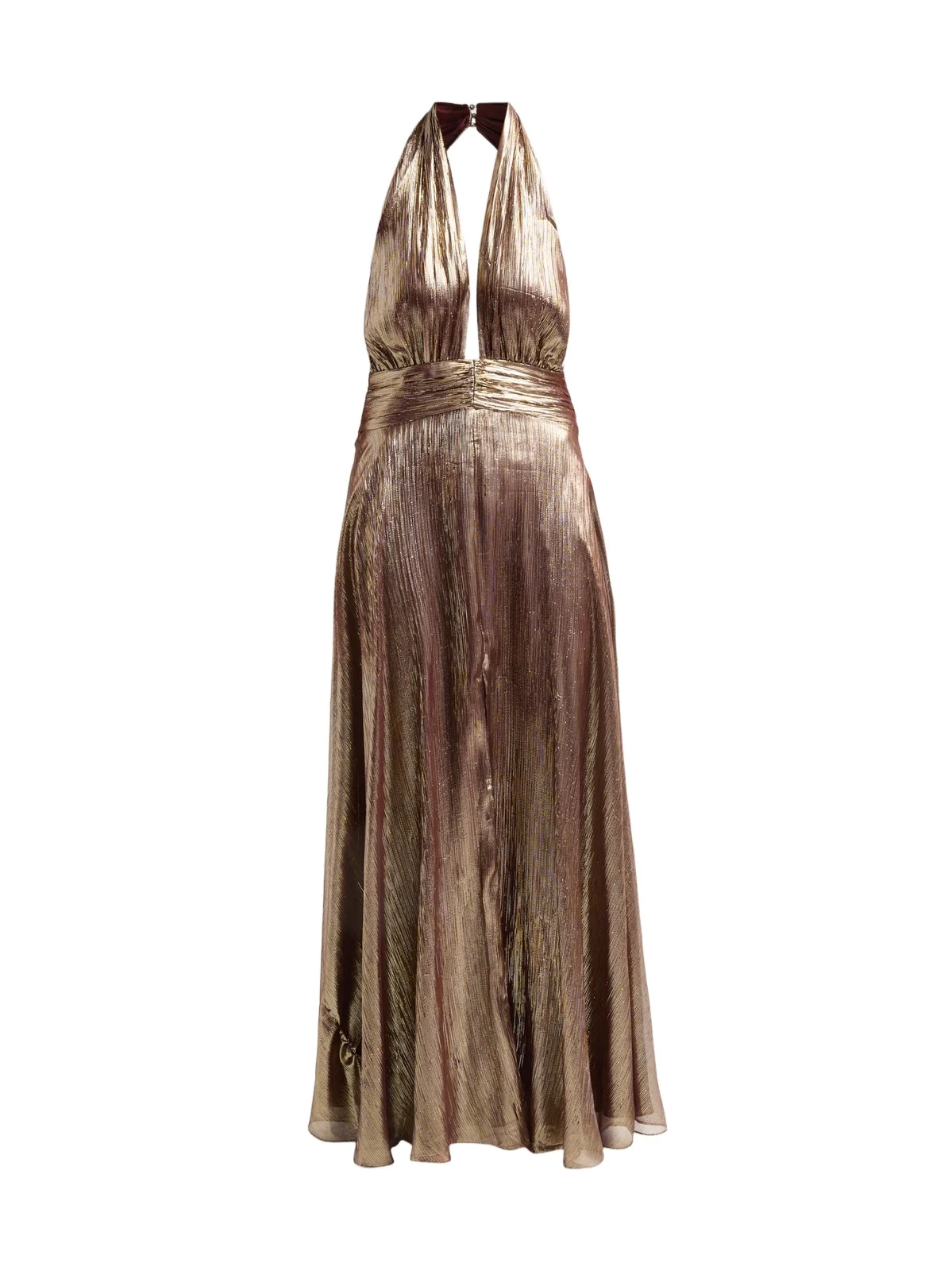 Women's Aurora Metallic Halterneck Gown