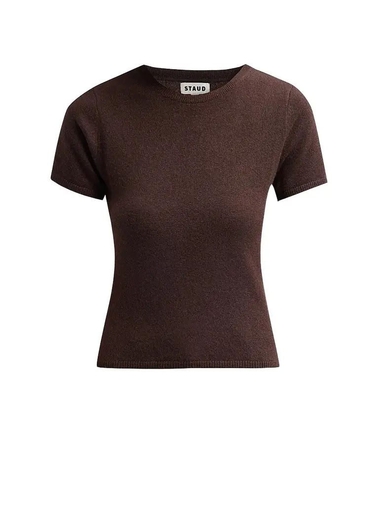 Staud Women's Easy Cashmere Crewneck T-Shirt