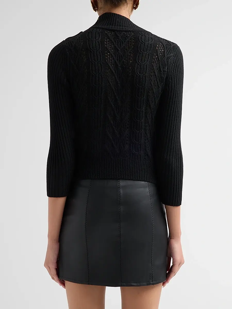 L'Agence Women's Kamdyn Cable-Knit Sweater | Thumbnail 3 L'Agence Women's Kamdyn Cable-Knit Sweater | Thumbnail 3