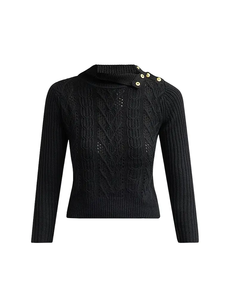 L'Agence Women's Kamdyn Cable-Knit Sweater