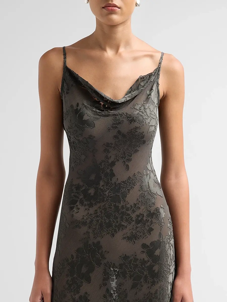 L'Agence Women's Christine Sheer Floral Burnout Maxi Dress | Thumbnail 5 L'Agence Women's Christine Sheer Floral Burnout Maxi Dress | Thumbnail 5