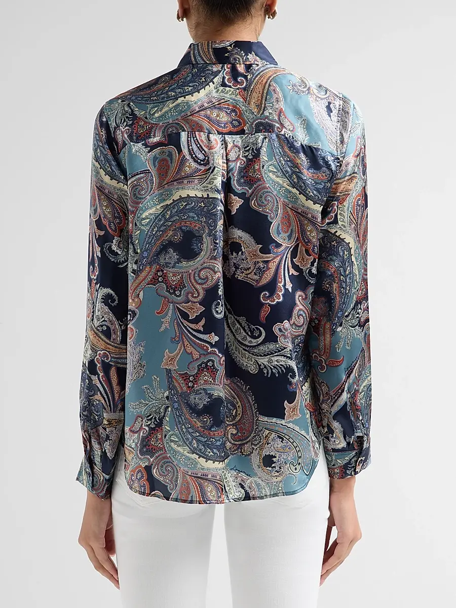 L'Agence Women's Tyler Paisley Silk Blouse | Thumbnail 3 L'Agence Women's Tyler Paisley Silk Blouse | Thumbnail 3