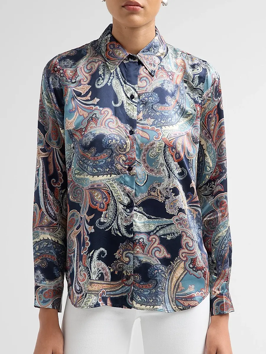 L'Agence Women's Tyler Paisley Silk Blouse | Thumbnail 5 L'Agence Women's Tyler Paisley Silk Blouse | Thumbnail 5