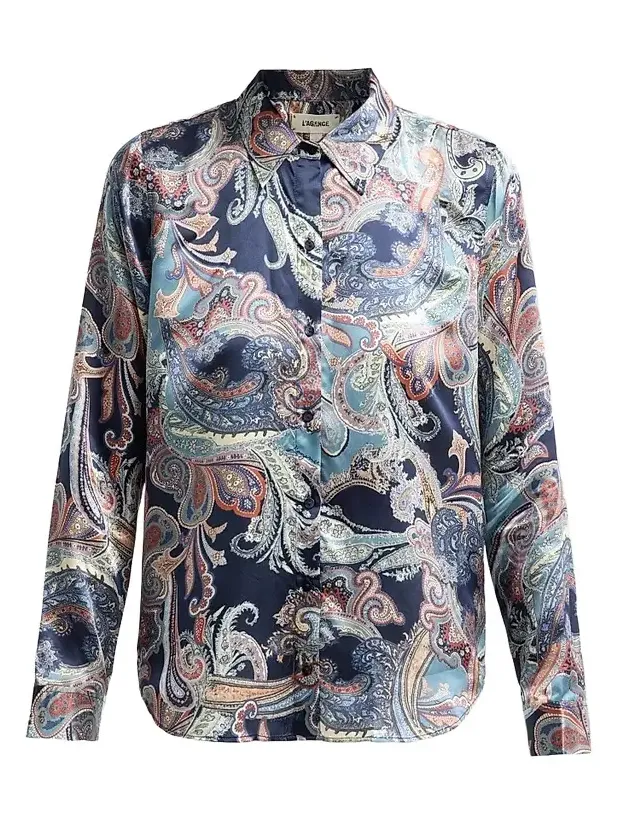 Women's Tyler Paisley Silk Blouse Women's Tyler Paisley Silk Blouse