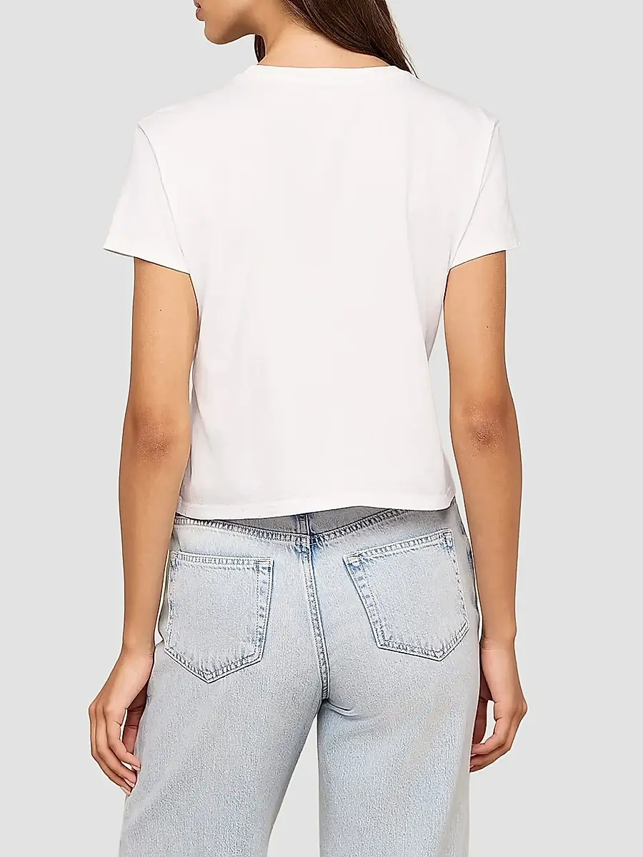 L'Agence Women's Aileen Cotton Crewneck T-Shirt | Thumbnail 3 L'Agence Women's Aileen Cotton Crewneck T-Shirt | Thumbnail 3
