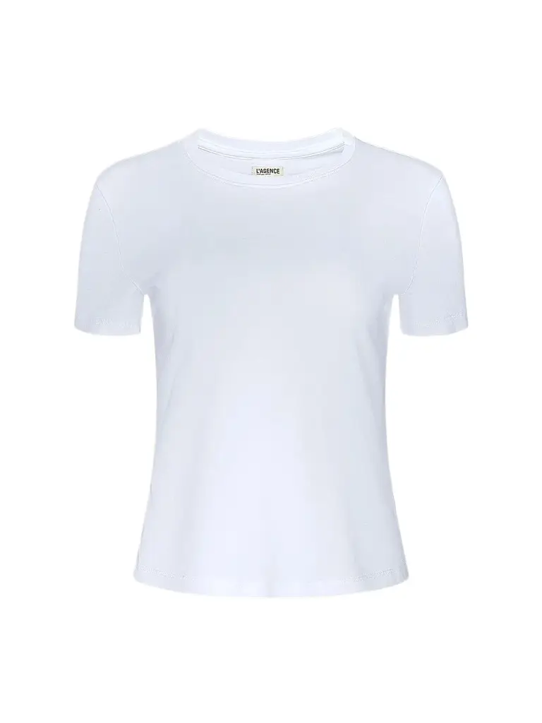 L'Agence Women's Aileen Cotton Crewneck T-Shirt