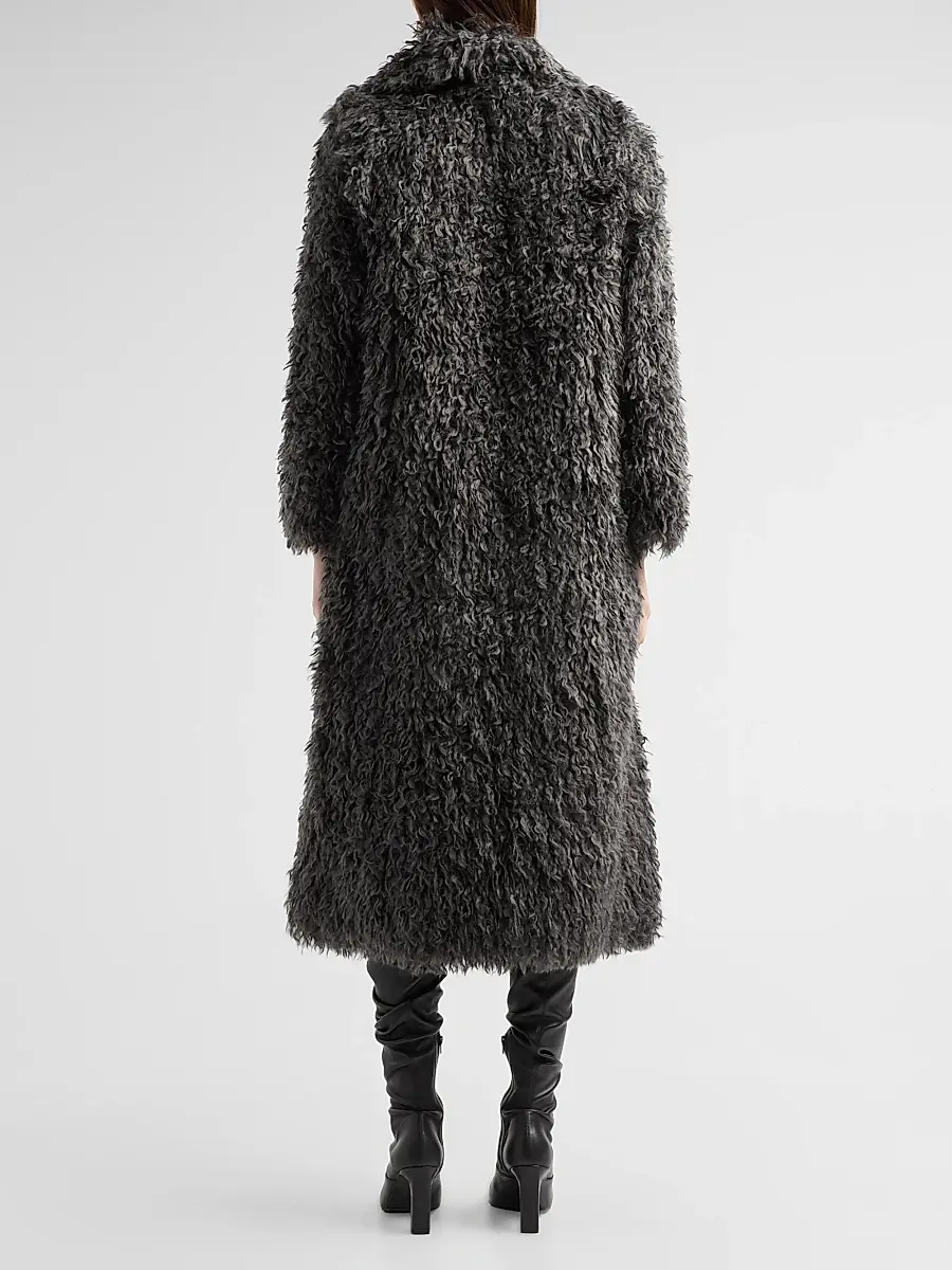 L'Agence Women's Lizbeth Long Faux Fur Jacket | Thumbnail 3 L'Agence Women's Lizbeth Long Faux Fur Jacket | Thumbnail 3