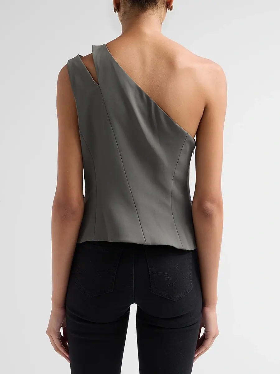 L'Agence Women's Zinnia One-Shoulder Vest | Thumbnail 3