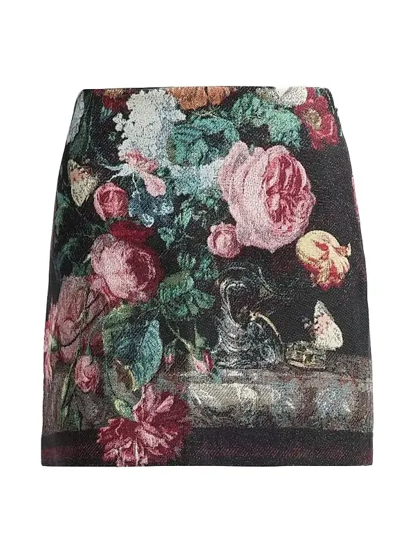 Women's Marseille Floral Knit Mini Skirt