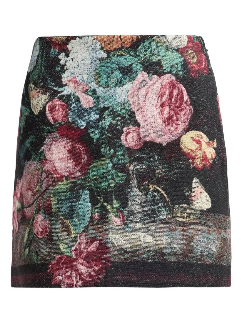 Women's Marseille Floral Knit Mini Skirt Women's Marseille Floral Knit Mini Skirt