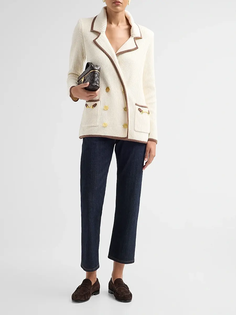 L'Agence Women's Ranch Knit Blazer | Thumbnail 2 L'Agence Women's Ranch Knit Blazer | Thumbnail 2