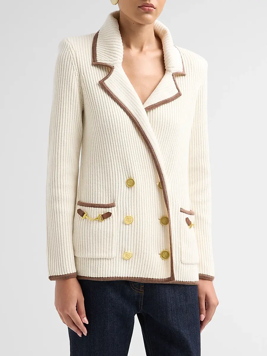 L'Agence Women's Ranch Knit Blazer | Thumbnail 4 L'Agence Women's Ranch Knit Blazer | Thumbnail 4