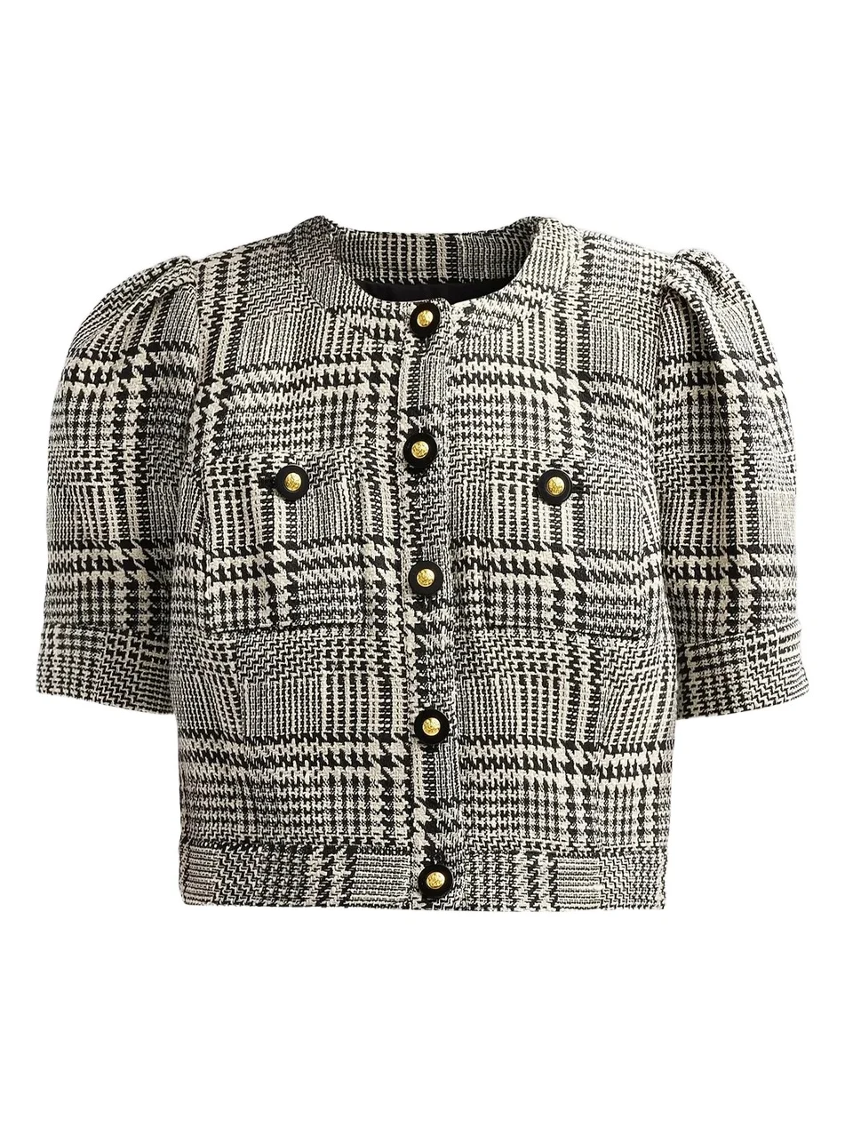 Women's Allegra Short-Sleeve Cropped Jacket Women's Allegra Short-Sleeve Cropped Jacket