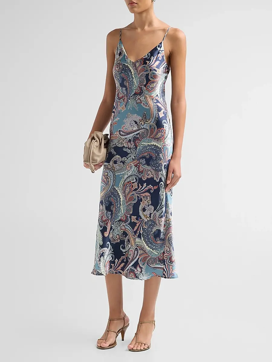 L'Agence Women's Seridie Silk Midi Slipdress | Thumbnail 4 L'Agence Women's Seridie Silk Midi Slipdress | Thumbnail 4