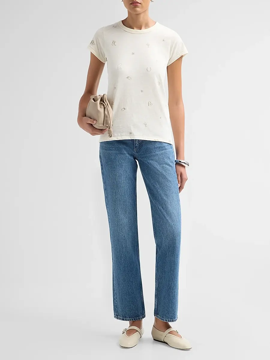 rag & bone Women's All Over Rodeo T-Shirt | Thumbnail 2 rag & bone Women's All Over Rodeo T-Shirt | Thumbnail 2