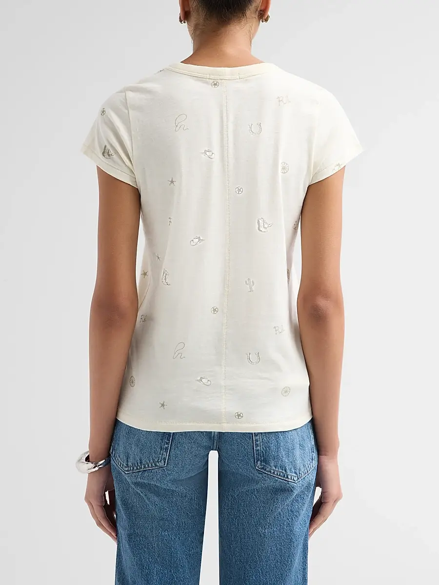 rag & bone Women's All Over Rodeo T-Shirt | Thumbnail 3 rag & bone Women's All Over Rodeo T-Shirt | Thumbnail 3