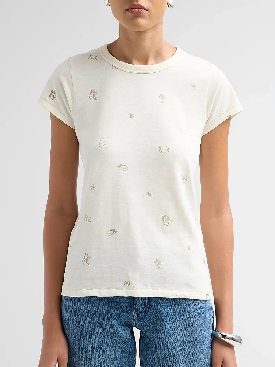 rag & bone Women's All Over Rodeo T-Shirt | Thumbnail 5 rag & bone Women's All Over Rodeo T-Shirt | Thumbnail 5