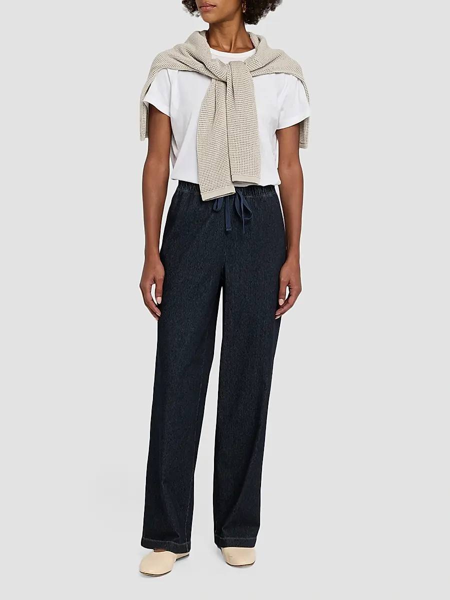 Eileen Fisher Women's Stretch Knit Wide-Leg Pants | Thumbnail 2 Eileen Fisher Women's Stretch Knit Wide-Leg Pants | Thumbnail 2