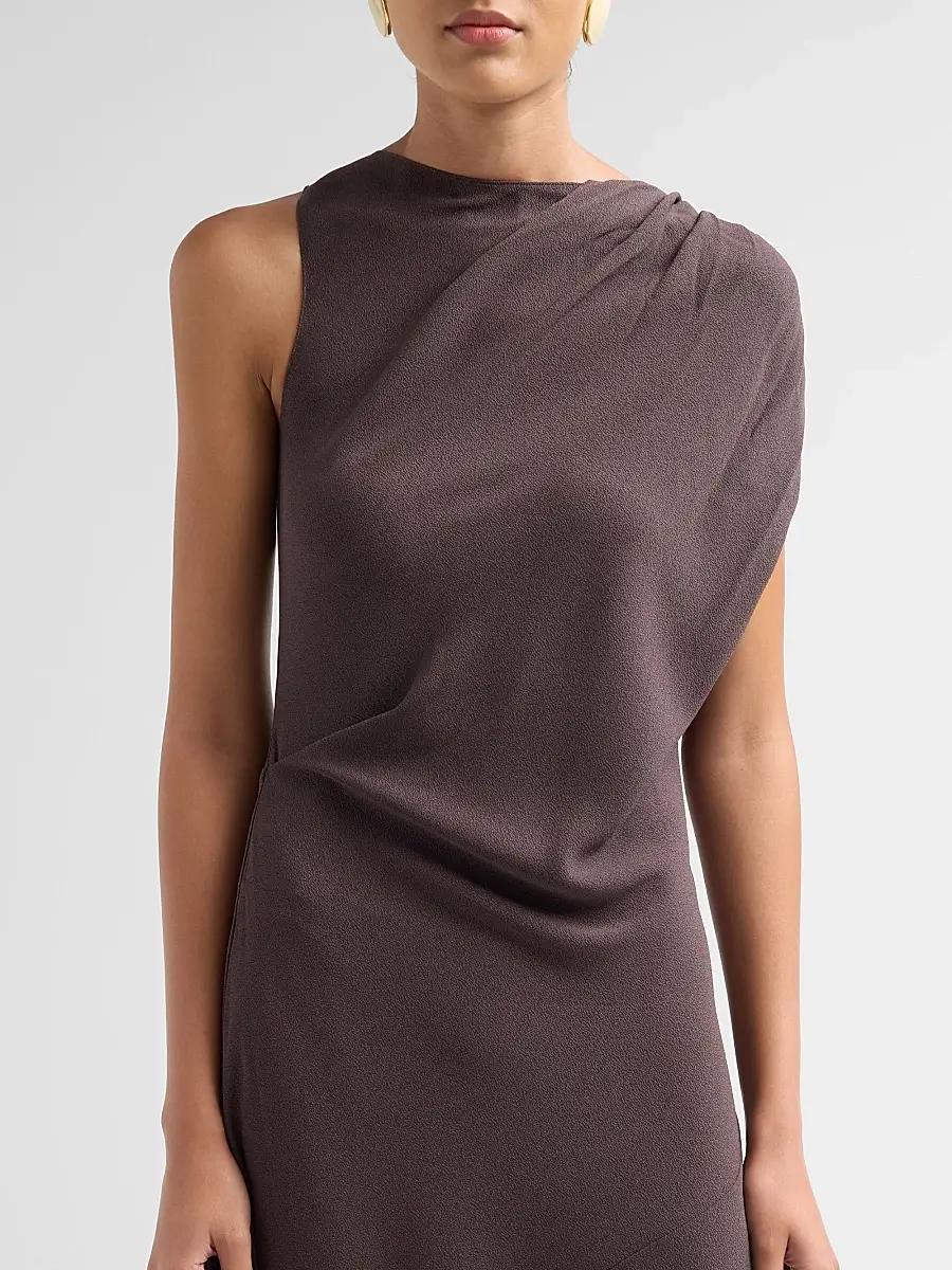 Theory Women's Twisted Shoulder Midi Dress | Thumbnail 5