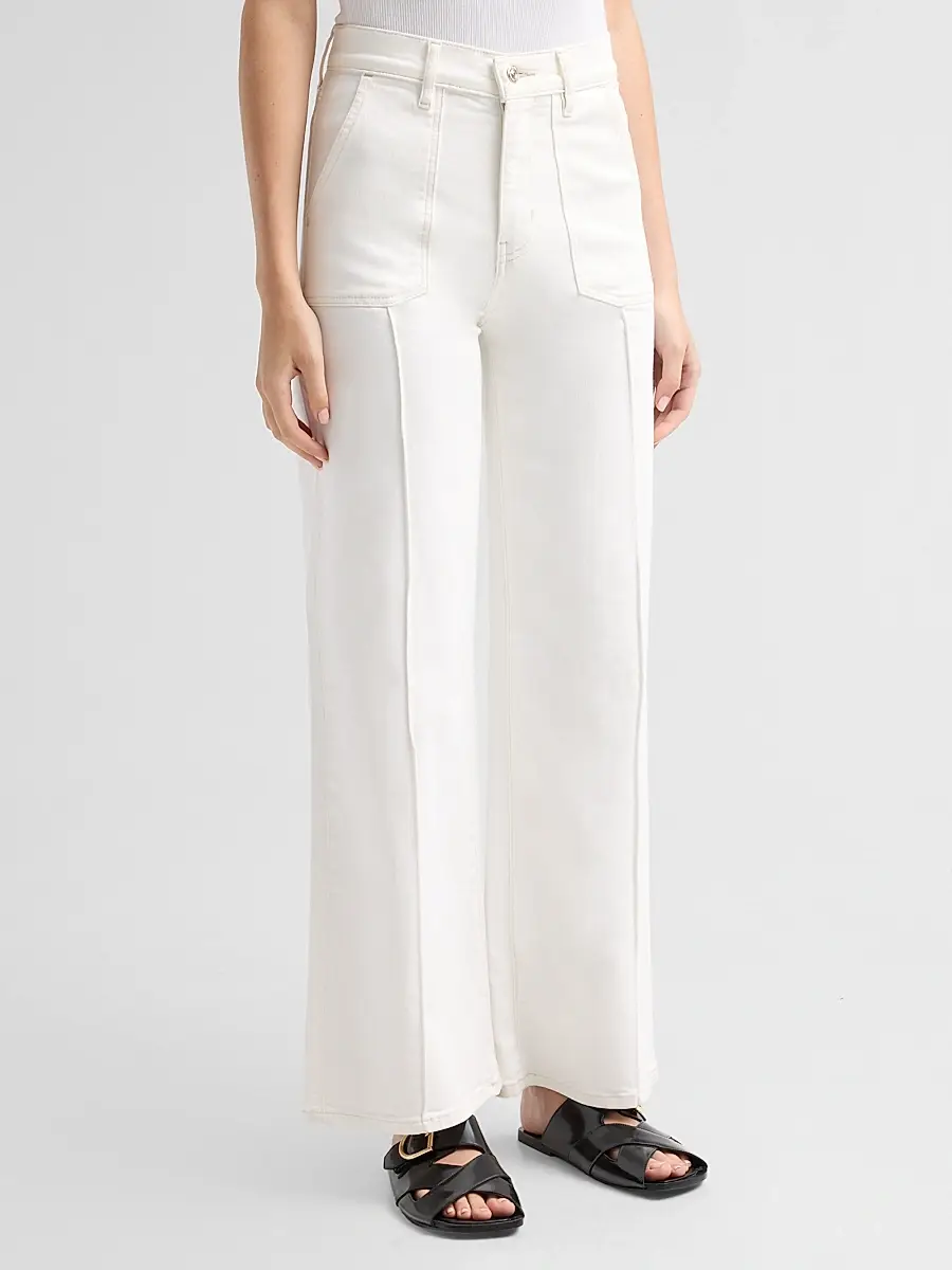 Frame Women's Le Slim Palazzo Pintuck Pocket Jeans | Thumbnail 4