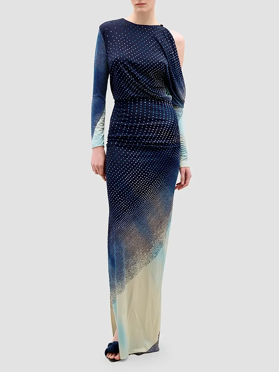 Silvia Tcherassi Women's Zaid Printed Jersey Maxi Dress | Thumbnail 2 Silvia Tcherassi Women's Zaid Printed Jersey Maxi Dress | Thumbnail 2