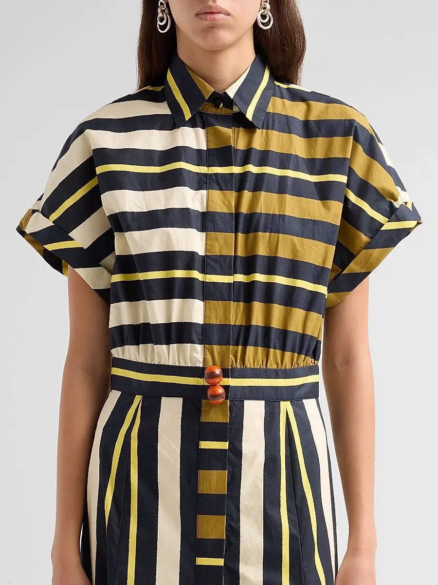 Silvia Tcherassi Women's Noor Printed Cotton Shirtdress | Thumbnail 5 Silvia Tcherassi Women's Noor Printed Cotton Shirtdress | Thumbnail 5