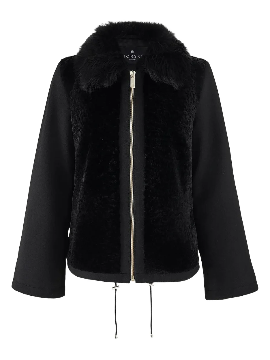 Women's Wool Coat Crafted