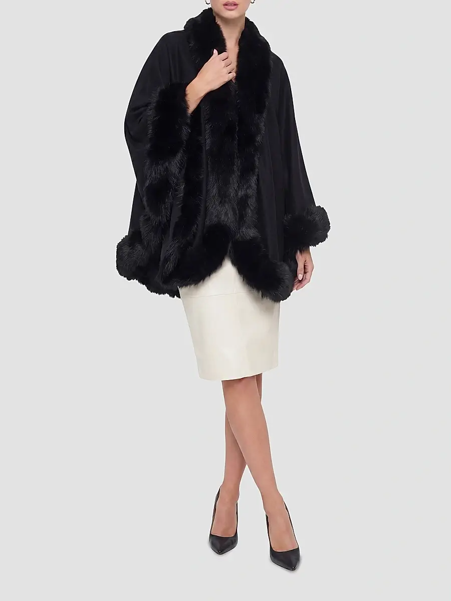 Gorski Women's Select Cashmere Cape | Thumbnail 2