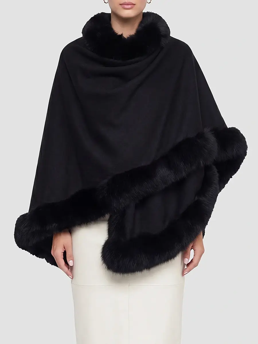 Gorski Women's Select Cashmere Cape | Thumbnail 3